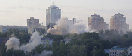 За сутки более 200 снарядов выпущено украинскими карателями по территории ДНР