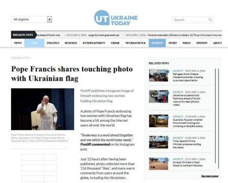 Ukrainian Media Mistakes Down Syndrome Awareness Ribbon for Its Flag