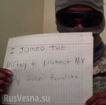 Shocking video: American soldiers says No To War In Syria