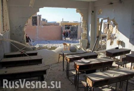 Russian MOD drone showed Idlib school undamaged by aviation (PHOTO)