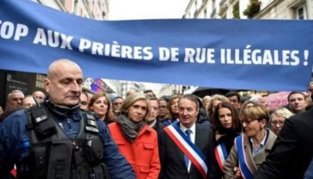 Французские политики вышли на митинг протеста, где подрались с мусульманами