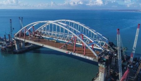 Крымский мост 360: панорамная прогулка по железнодорожному арочному пролёту