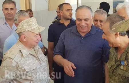 Russian Centre for Reconciliation and Withdrawal of Refugees headed by General Bakin visited Homs (PHOTOS)