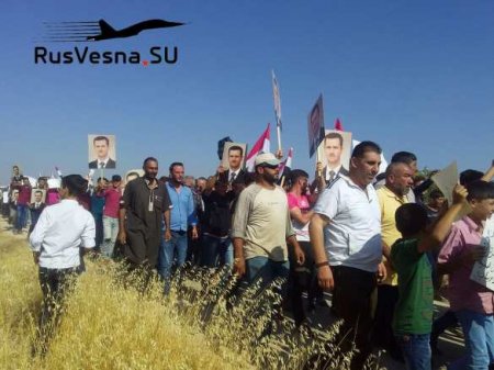 Syria: Mass demonstrations against the Turkish (PHOTO)