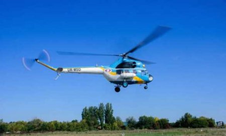 Вертолёт Ми-2 разбился на Украине