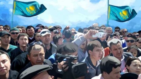 «Офигеть! Страшно!»: многотысячные протесты в Казахстане показали с высоты  ...